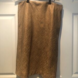Dana Buchanan Skirt Bronze/tan NWT